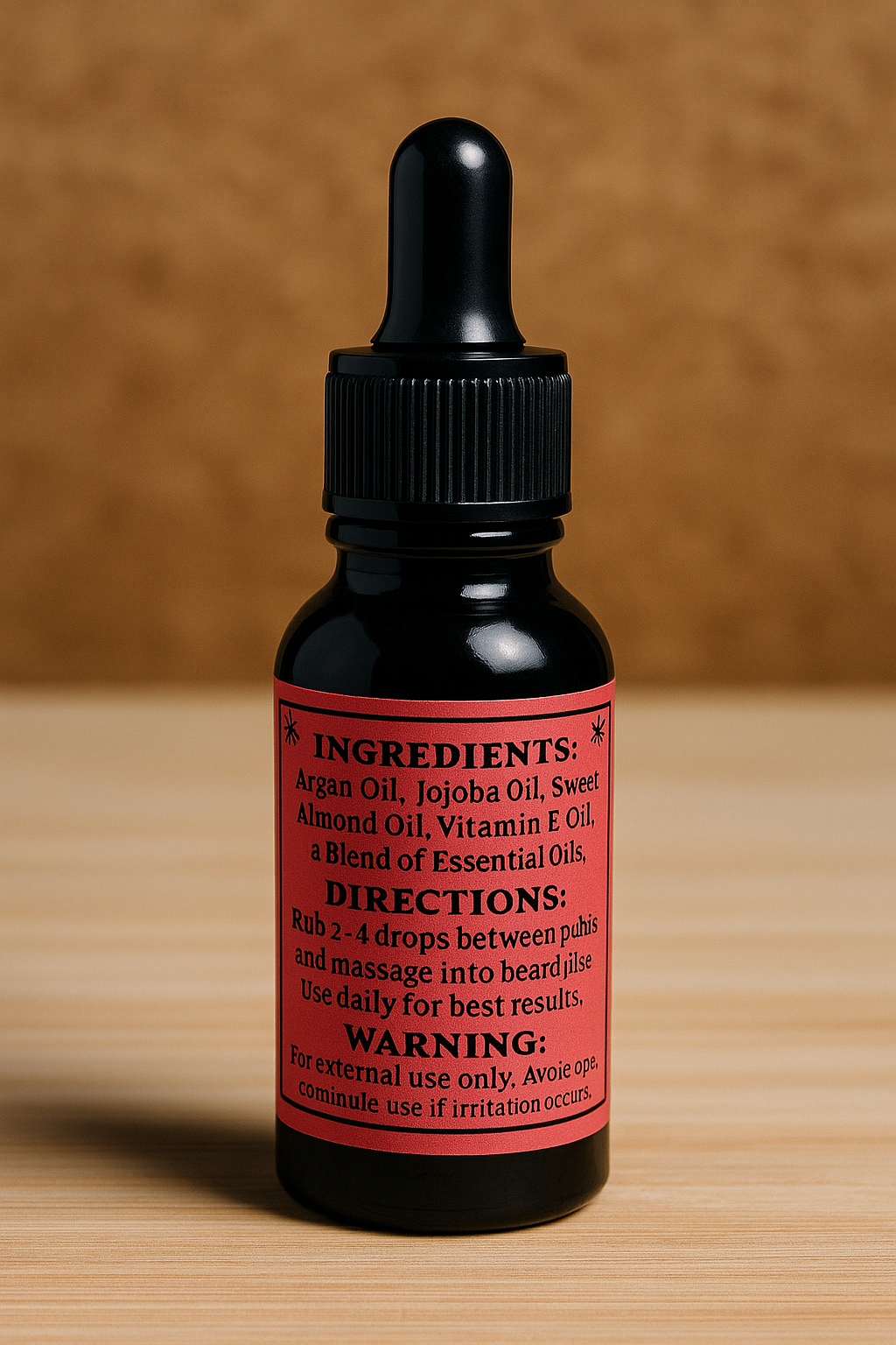 Ifrit’s Ember – Premium Beard Oil (0.5 oz) | Spicy Cinnamon & Citrus Beard Grooming Oil