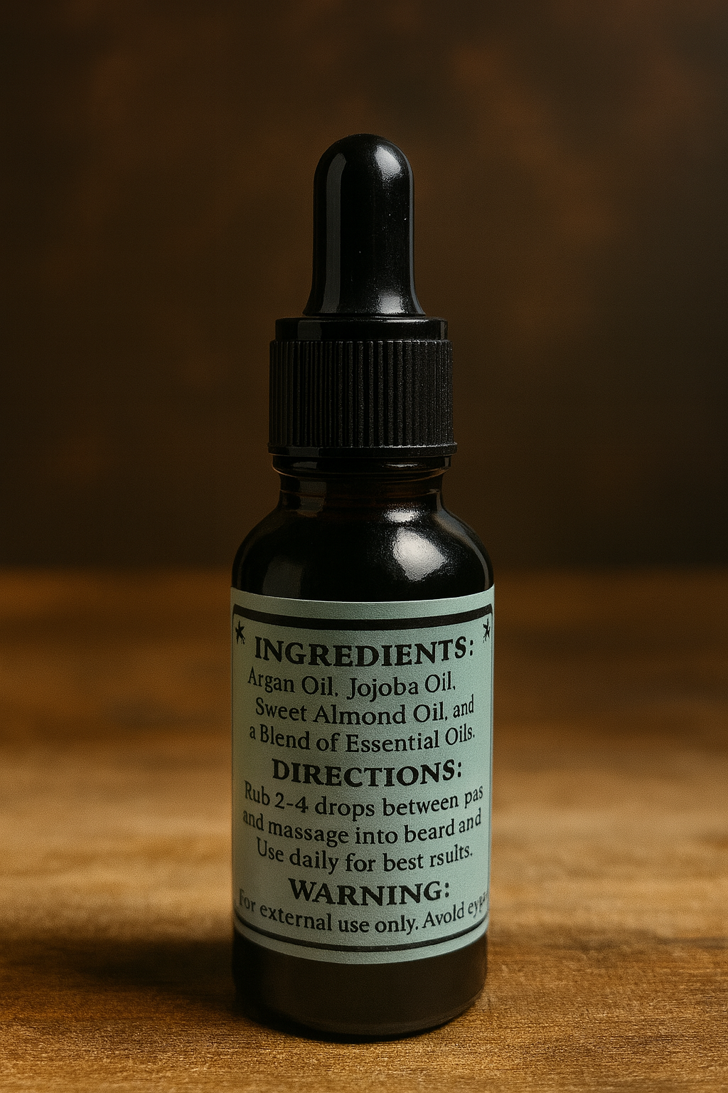 Shiva’s Chill – Premium Beard Oil (0.5 oz) | Peppermint Eucalyptus Beard Hydration