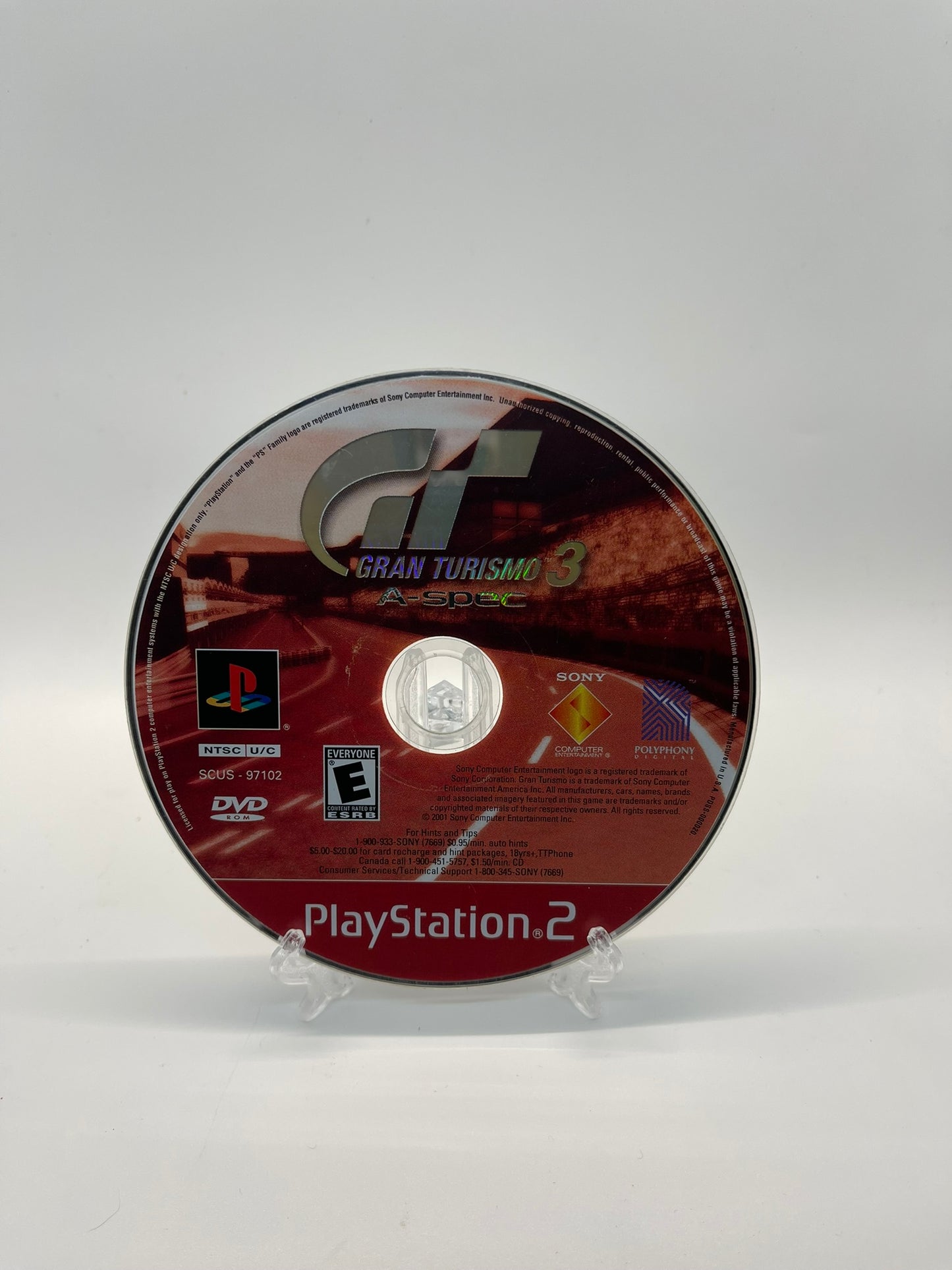Grand Turismo 3 A-Spec **Red Disc**