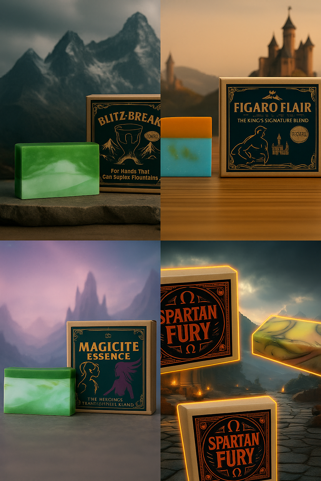 Handmade Gamer Soaps | Goat’s Milk & Shea Butter: Cold-processed soaps crafted with goat’s milk, shea butter, and natural oils. Gamer-inspired, all-natural, and skin-friendly.