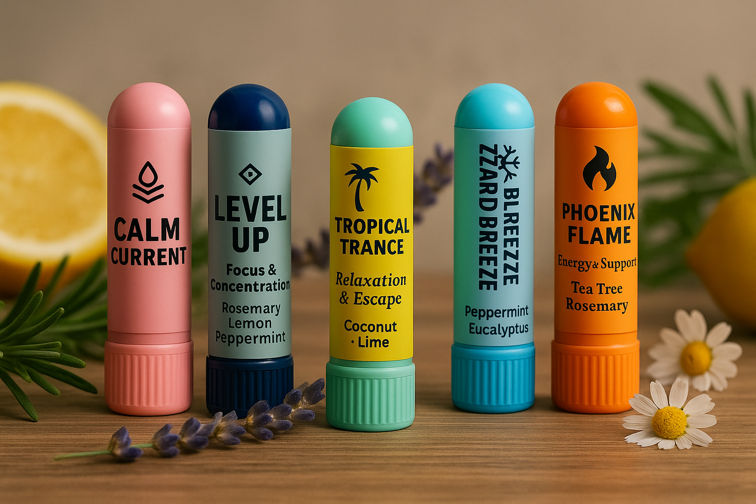 Aromatherapy Vapo-Inhalers Respawn Collection: Natural essential oil inhalers for clarity, focus, and energy. Discreet, portable aromatherapy on the go.