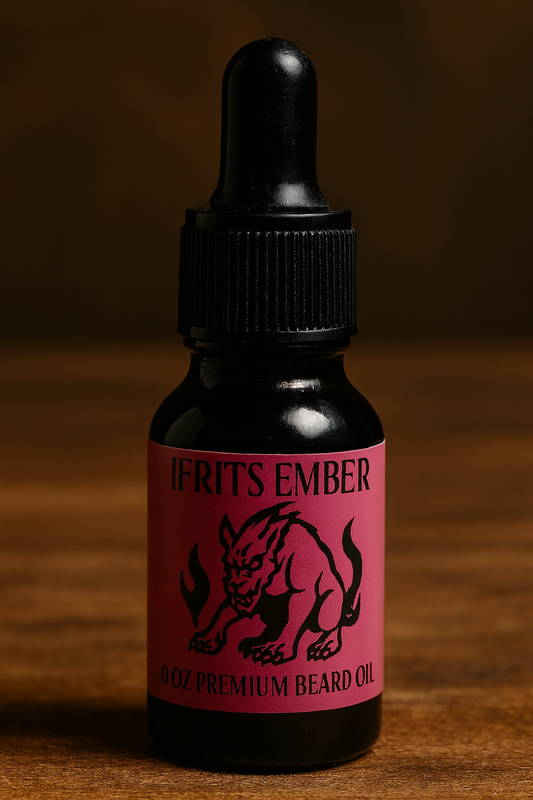 Ifrit’s Ember – Premium Beard Oil (0.5 oz) | Spicy Cinnamon & Citrus Beard Grooming Oil