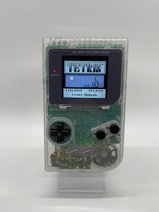 Game Boy DMG-001 – Clear Glitter Modded Edition!