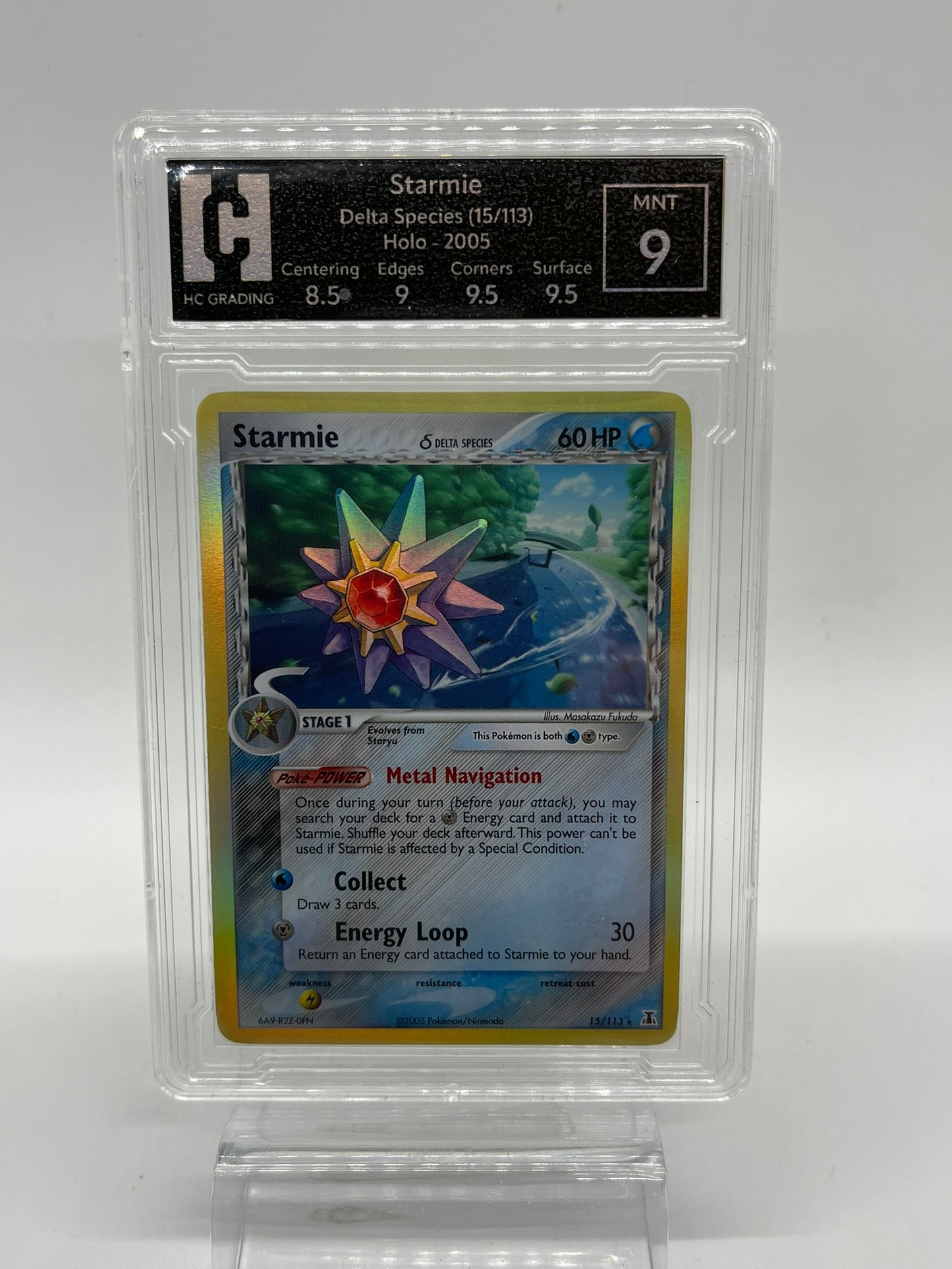 Starmie - Delta Species 15/113 HG Grading  9.0