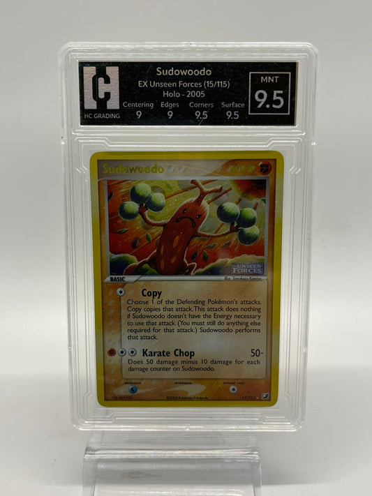 Sudowoodo - EX Unseen Forces 15/115 - HG Grading 9.5