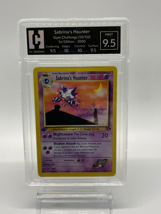 Sabina's Hunter - Gym Challenge - 55/132 1ST EDITION HG Grading 9.5