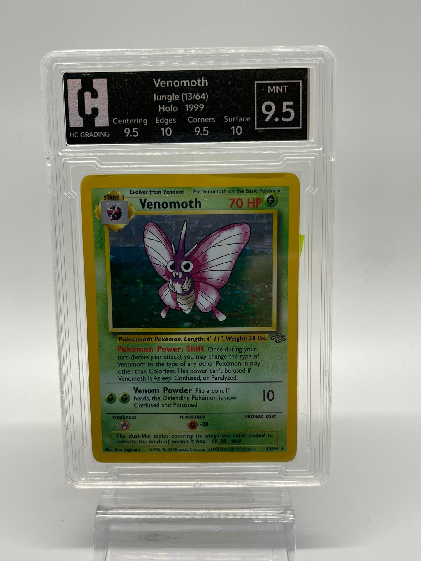 Venomoth - Jungle 13/64 - HG Grading 9.5