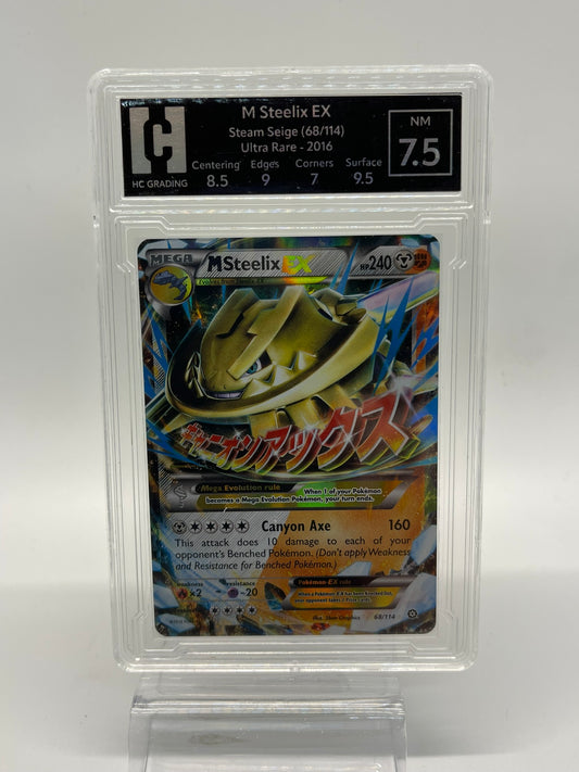 M Steelix EX - Steam Siege 68/114 - HG grading 7.5