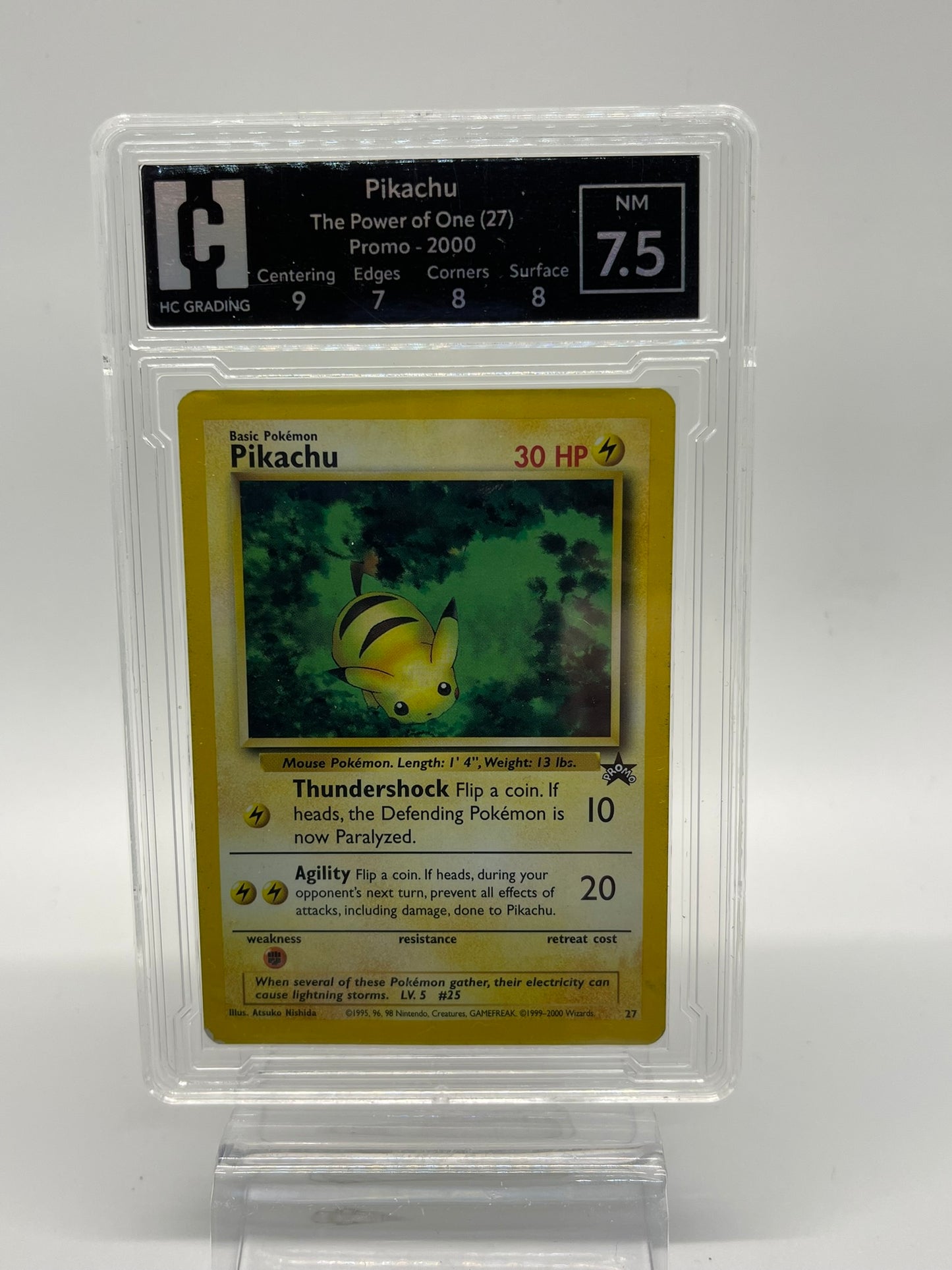 Pikachu - The Power of One 27 Promo - HG Grading 7.5