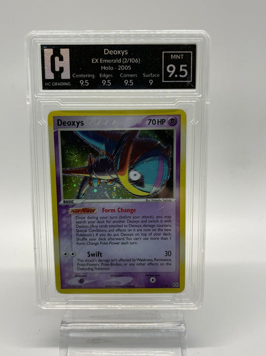 Deoxys - EX Emerald 2/106 - HG Grading 9.5