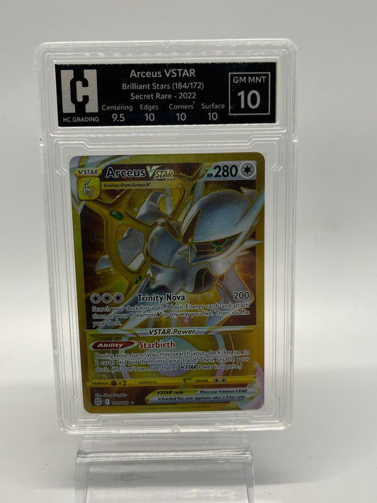 Arceus VSTAR - Brilliant stars 184/172 - Secret Rare - HG Grading 10